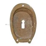 Jugendstil Griffmuschel alt 11cm Schiebetür Türgriff oval