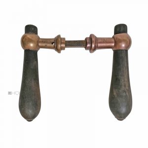 Türdrücker antik Türgriffe alt Türklinken Ebenholz Birnengriff 9er Vk