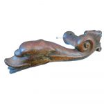 Türdrücker antik groß Haustür alt Schwan 21mm 10er Vk