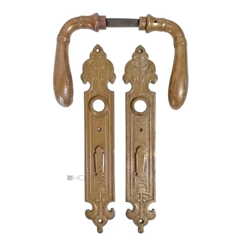 Drückergarnitur Tür Jugendstil floral Türklinken 9er Vk 78