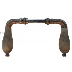 Türdrücker antik Jugendstil polygon Birne alt 15.1mm 8.5er Vk