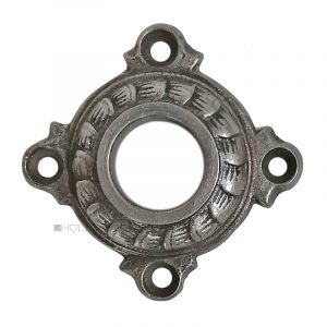 Drückerrosette antik Eisen rund Schuppen alt Türklinke 17.9mm
