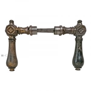 Türdrücker antik Türklinken Eisen neo Gotik alt 20.3mm 10er Vk