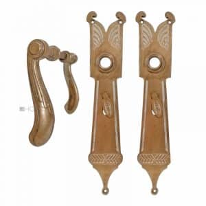 Drückergarnitur Jugendstil Türdrücker Türklinken alt 116mm 10er Vk