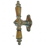 Fensterolive antik Würfel Zink alt Fenstergriff 119/62/43