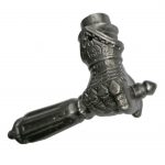 Türgriff Türdrücker antik Ritter Handschuh Gauntlet Eisen alt rechts