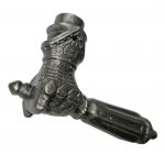 Türgriff Türdrücker antik Ritter Handschuh Gauntlet Eisen alt links