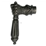 Türgriff Türdrücker antik Ritter Handschuh Gauntlet Eisen alt links