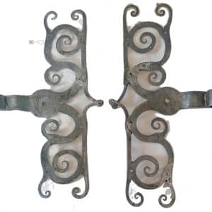 S-Bänder antik Türbänder alt geschmiedet 17er Dorn 40