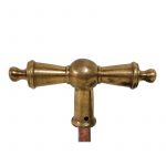 Basküle Fensterolive Fenstergetriebe antik Kugel alt Vierkant