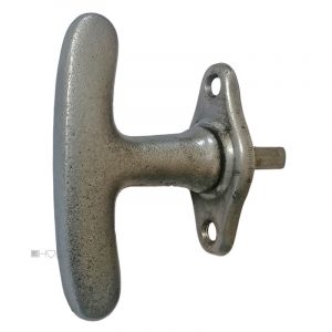 Fensterolive 1920er Eisen Avantgarde Fenstergriff alt 79/51/43