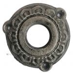 Drückerrosette antik Haustür alt Türklinke Eisen Kranz 20.3mm