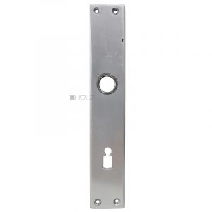Langschild Alu alt Türdrücker quadrat