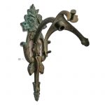 Lampe antik Bronze Träger Fassung alt