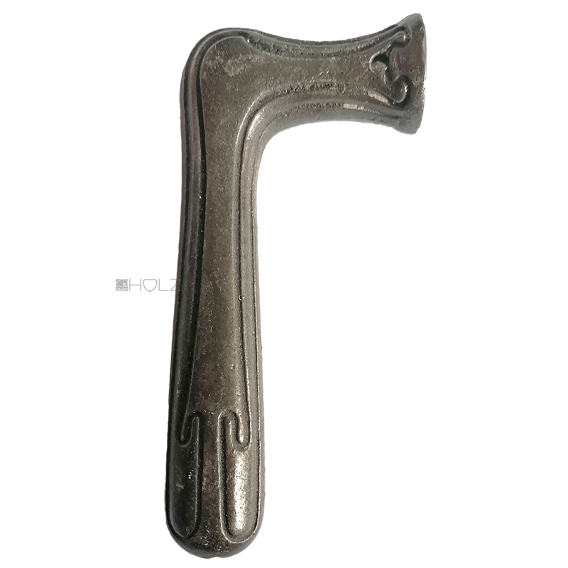 Kastenschloss Türdrücker Jugendstil Eisen alt Vierkant von 7 bis 8.5mm