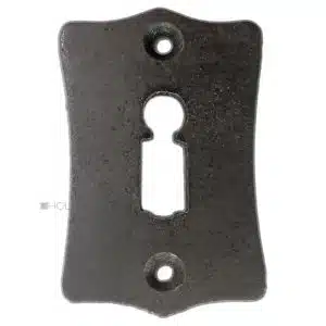 Schlüsselschild antik alt geschnitten Eisen