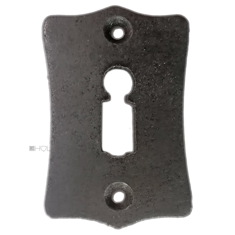 Schlüsselschild antik alt geschnitten Eisen