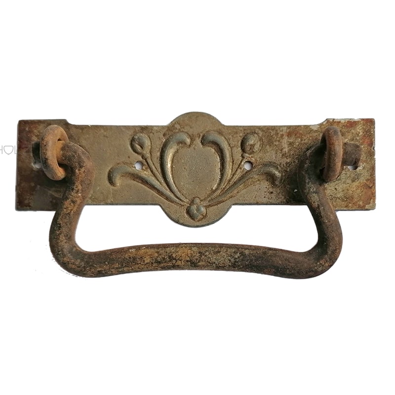 Schubladengriff Jugendstil floral alt