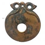 Knauf Rosette antik Messing alt