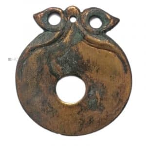 Knauf Rosette antik Messing alt