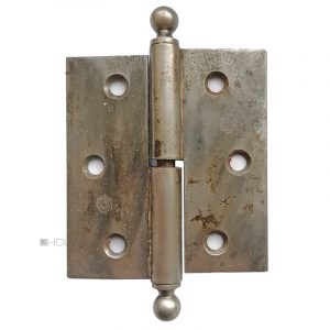 Türband Schrank antik massiv Anschraubband alt Stahl Kugel links