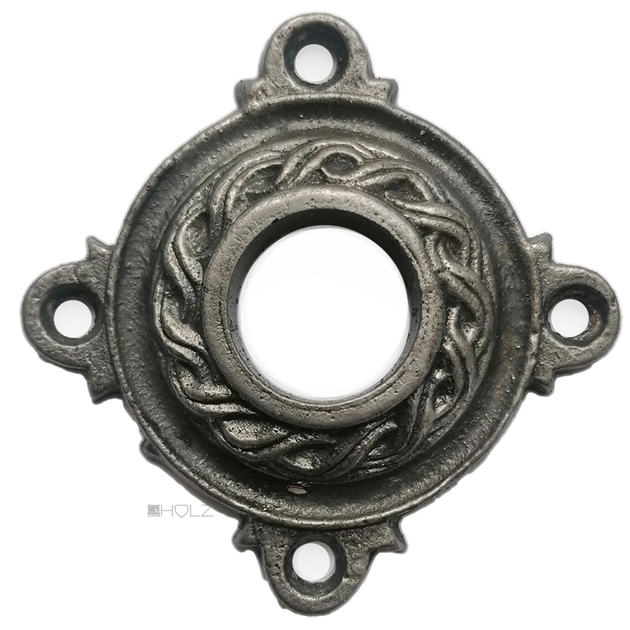 Drückerrosette antik alt Gusseisen Flecht Türdrücker 18mm Drückerrosette antik alt Gusseisen Flecht Türdrücker 18mm